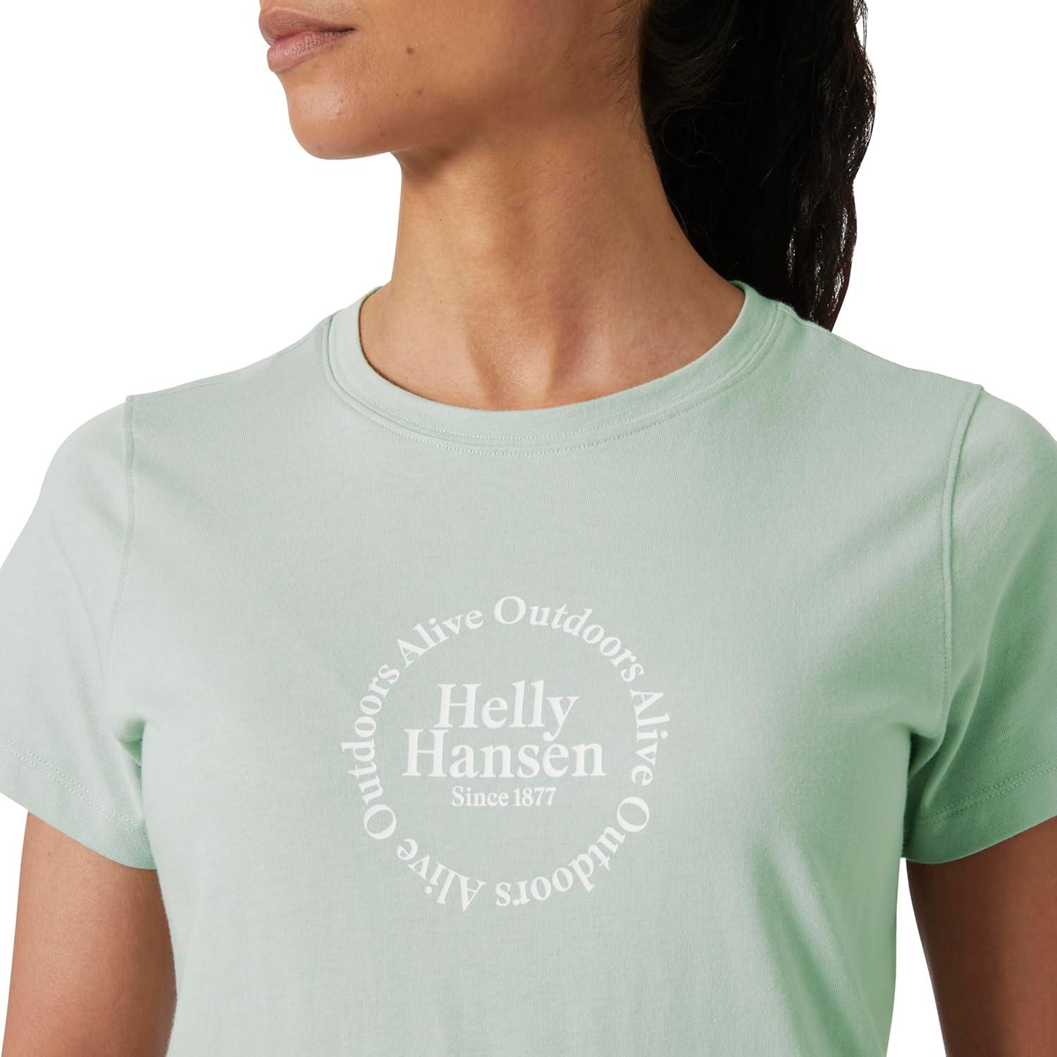 imageHellyHansen Core Graphic TShirt 20 Womens Athletic Shirt Lightweight amp Breathable Casual amp Sporty Style462 Green Mist