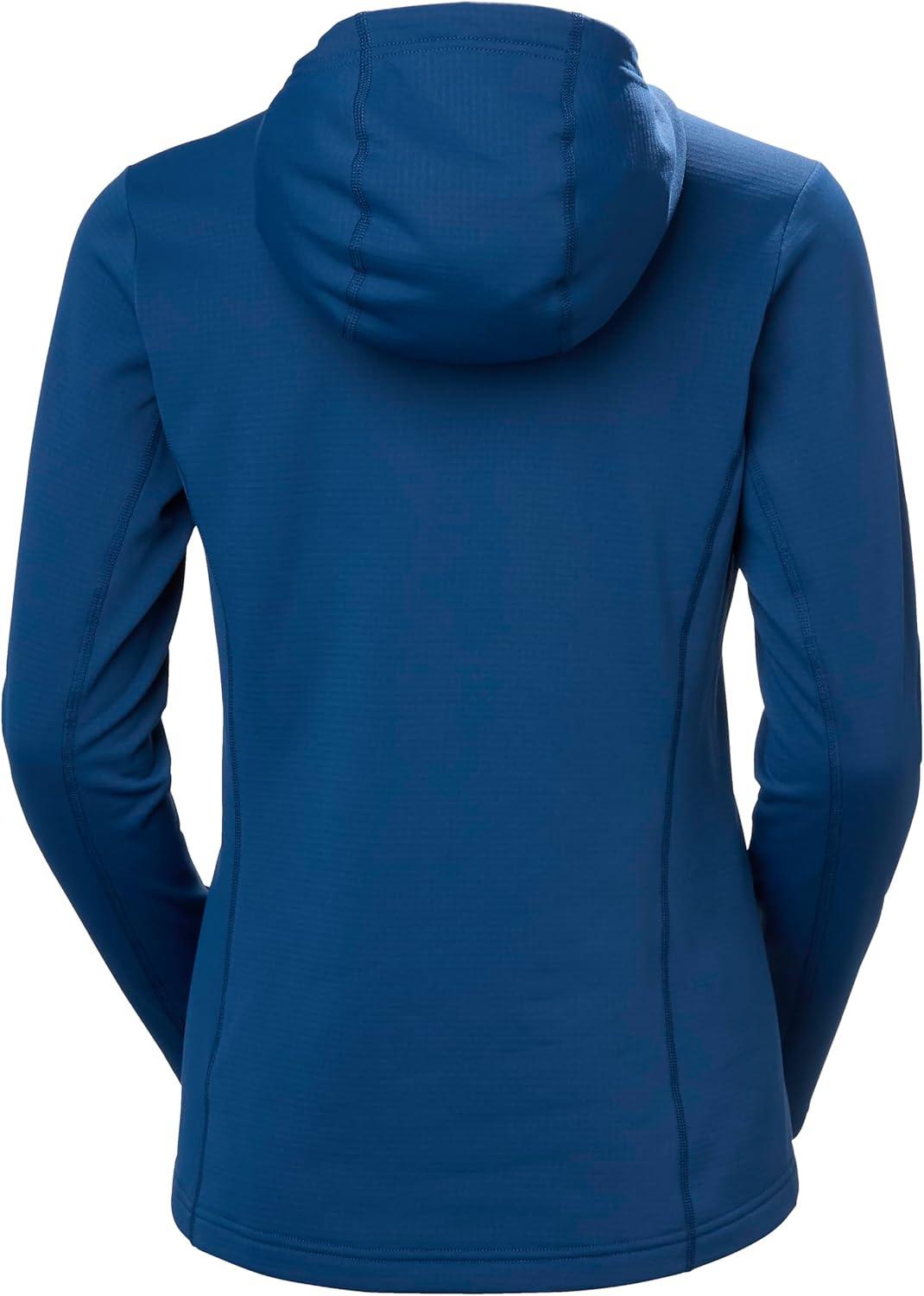 imageHellyHansen Versalite Hooded Jacket for Women Lightweight Waterproof FleeceOuterwearJackets AllSeason Versatile Coat507 Dark Blue