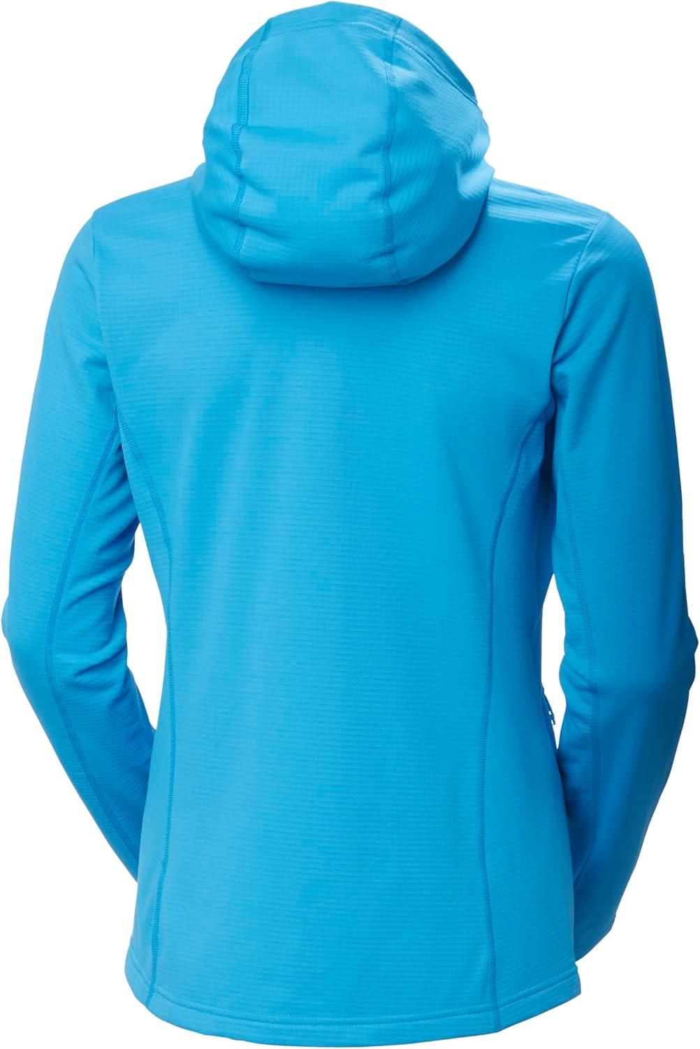 imageHellyHansen Versalite Hooded Jacket for Women Lightweight Waterproof FleeceOuterwearJackets AllSeason Versatile Coat645 Cyan