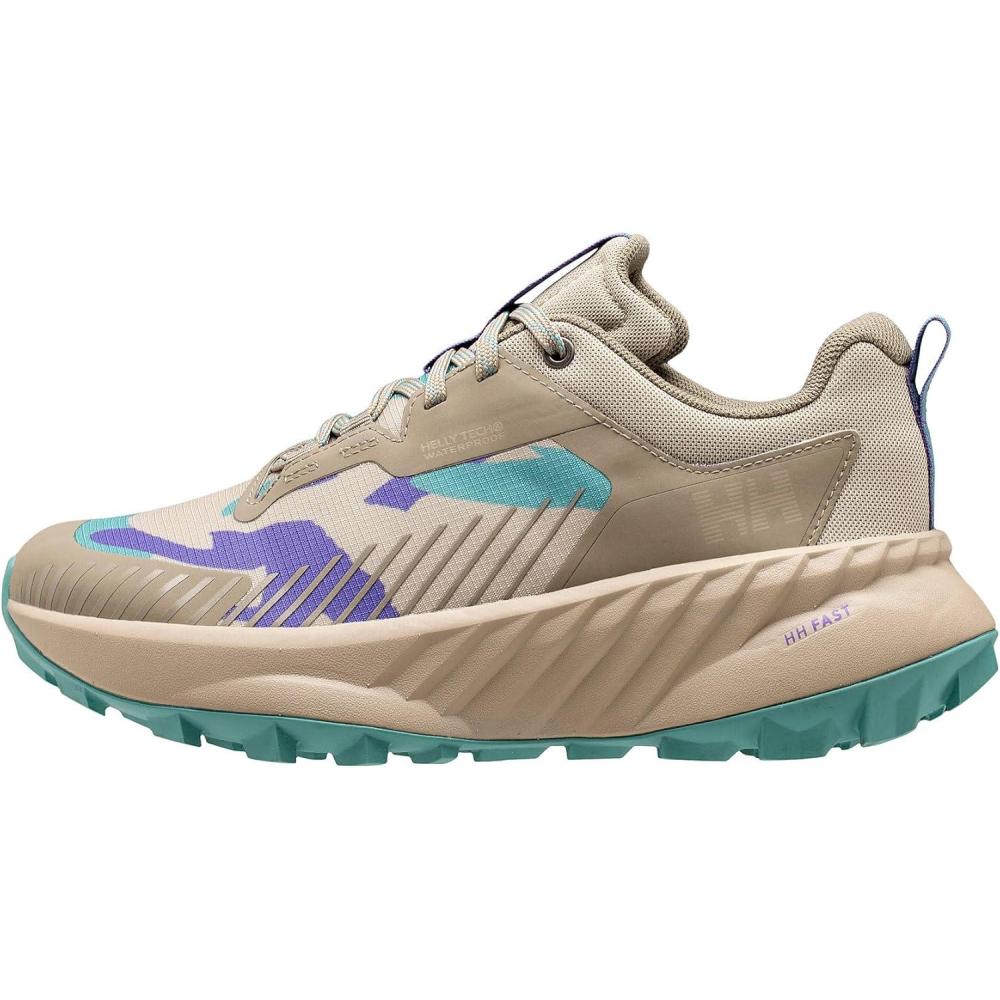 imageHellyHansen Awe Hiker Helly Tech Womens Hiking Shoes  Waterproof Lightweight Trail Grip Outsole for Mixed Terrains068 Hh KhakiPebble Aop
