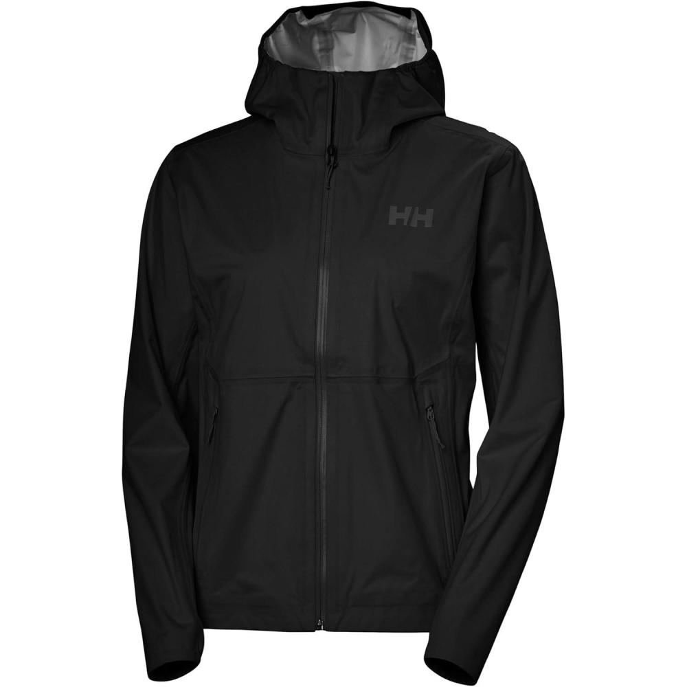 imageHellyHansen Momentum 3L Stretch Jacket  Womens Waterproof amp Breathable Coat Lightweight Outdoor Shell Versatile Rainwear990 Black