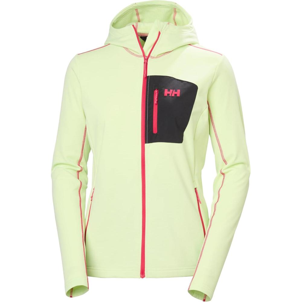 imageHellyHansen Versalite Hooded Jacket for Women Lightweight Waterproof FleeceOuterwearJackets AllSeason Versatile Coat398 Washed Lime
