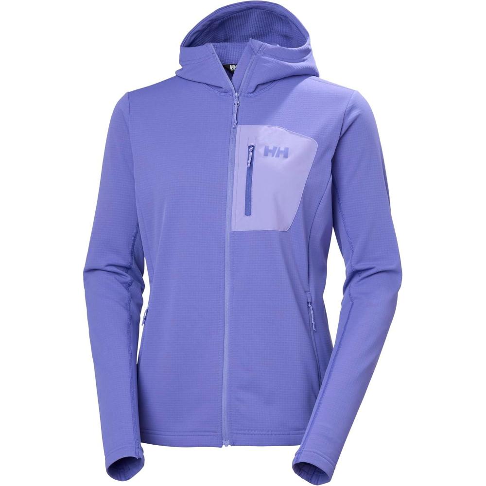 imageHellyHansen Versalite Hooded Jacket for Women Lightweight Waterproof FleeceOuterwearJackets AllSeason Versatile Coat690 Ultra Violet