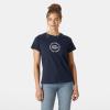Helly-Hansen Core Graphic T-Shirt 2.0 – Women’s Athletic Shirt, Lightweight & Breathable, Casual & Sporty Style(598 Navy)