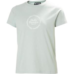 Helly-Hansen Core Graphic T-Shirt 2.0 – Women’s Athletic Shirt, Lightweight & Breathable, Casual & Sporty Style(462 Green Mist)