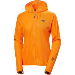 Helly-Hansen Odin Breeze Hooded Fleece for Women – Technical Alpine Layer, Lightweight, Breathable, Quick-Dry, Packable(303 Ignite Orange)