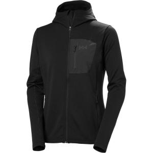 Helly-Hansen Versalite Hooded Jacket for Women – Lightweight, Waterproof Fleece-Outerwear-Jackets, All-Season Versatile Coat(990 Black)