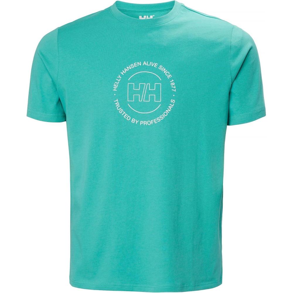 imageHellyHansen Core Graphic T 20  Mens Performance Shirt for Outdoor Use and Everyday Comfort472 Dark Mint