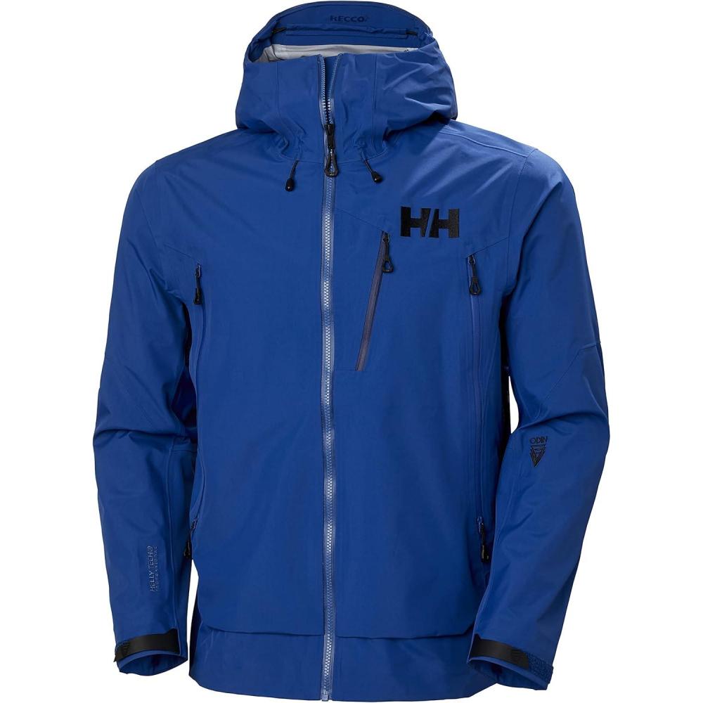 imageHellyHansen Mens Odin 9 Worlds 20 Waterproof Shell Jacket606 Deep Fjord