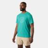 Helly-Hansen Core Graphic T 2.0 – Men’s Performance Shirt for Outdoor Use and Everyday Comfort(472 Dark Mint)