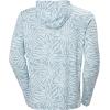 Helly-Hansen Lifa Active Solen Hoodie – Men’s Lightweight UPF 50+ Sun Protection for Hiking, Trail Running, Sailing(561 Windy Blue Stencil Large a)