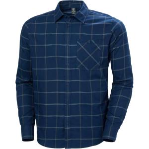 Helly-Hansen Aker Flannel Long Sleeve Shirt for Men – Classic, Soft & Durable Plaid Shirt for Casual & Outdoor Wear(584 Ocean Sierra Plaid)