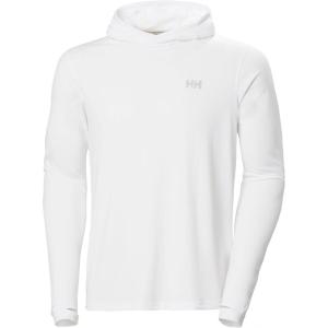 Helly-Hansen Lifa Active Solen Hoodie – Men’s Lightweight UPF 50+ Sun Protection for Hiking, Trail Running, Sailing(001 White)