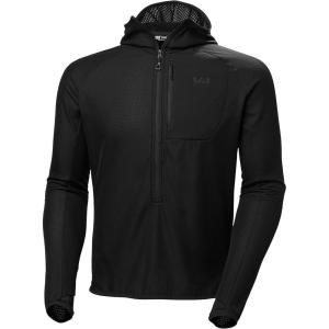 Helly-Hansen Odin Breeze Hooded Fleece – Men’s Ultralight, Breathable, Quick-Drying Layer for Ski Touring & Mountaineering(990 Black)