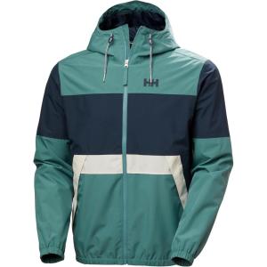 Helly-Hansen mens Koster Rain Jacket(494 Opal Green)
