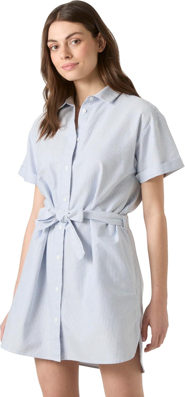 imageHelly Hansen Womens Sorrento Shirt Dress627 Bright Blue White Stripe