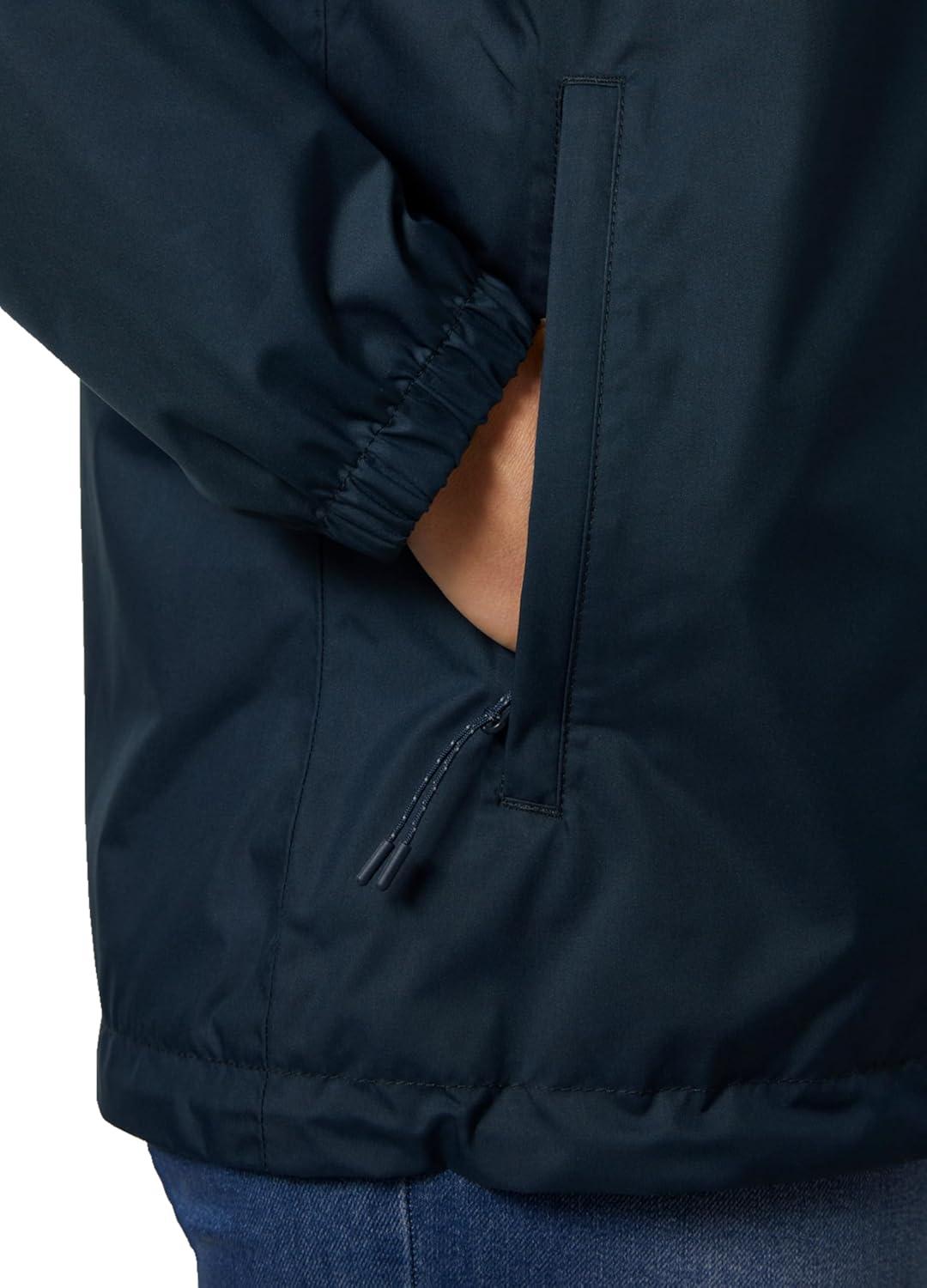 imageHellyHansen W Vancouver Rain Jacket Waterproof Breathable Womens Jacket Lightweight Outdoor Rain Jacket597 Navy