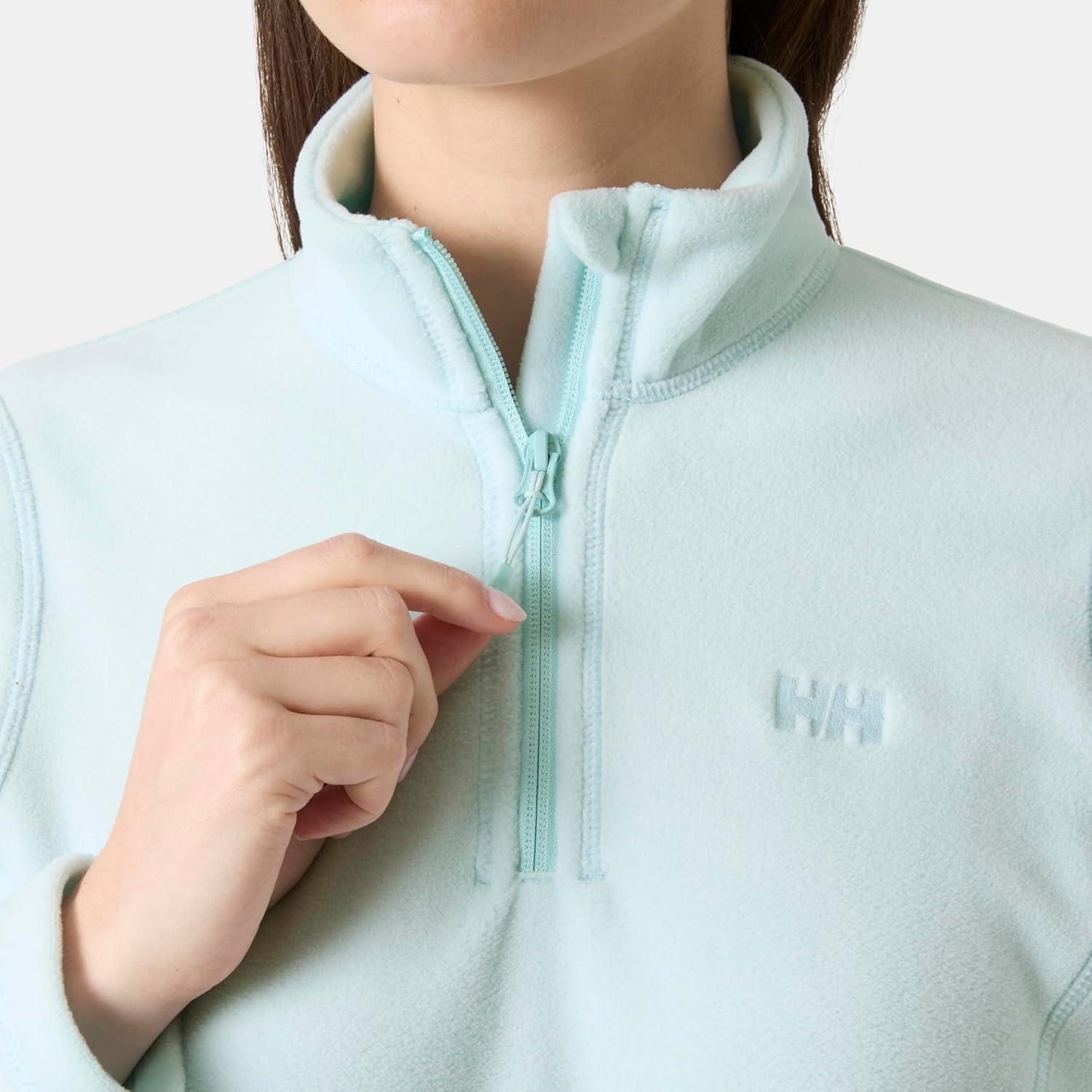 imageHellyHansen Womens Versalite 12 Zip Fleece Lightweight Breathable Soft Fabric For Outdoor Activities amp Layering537 Barely Blue