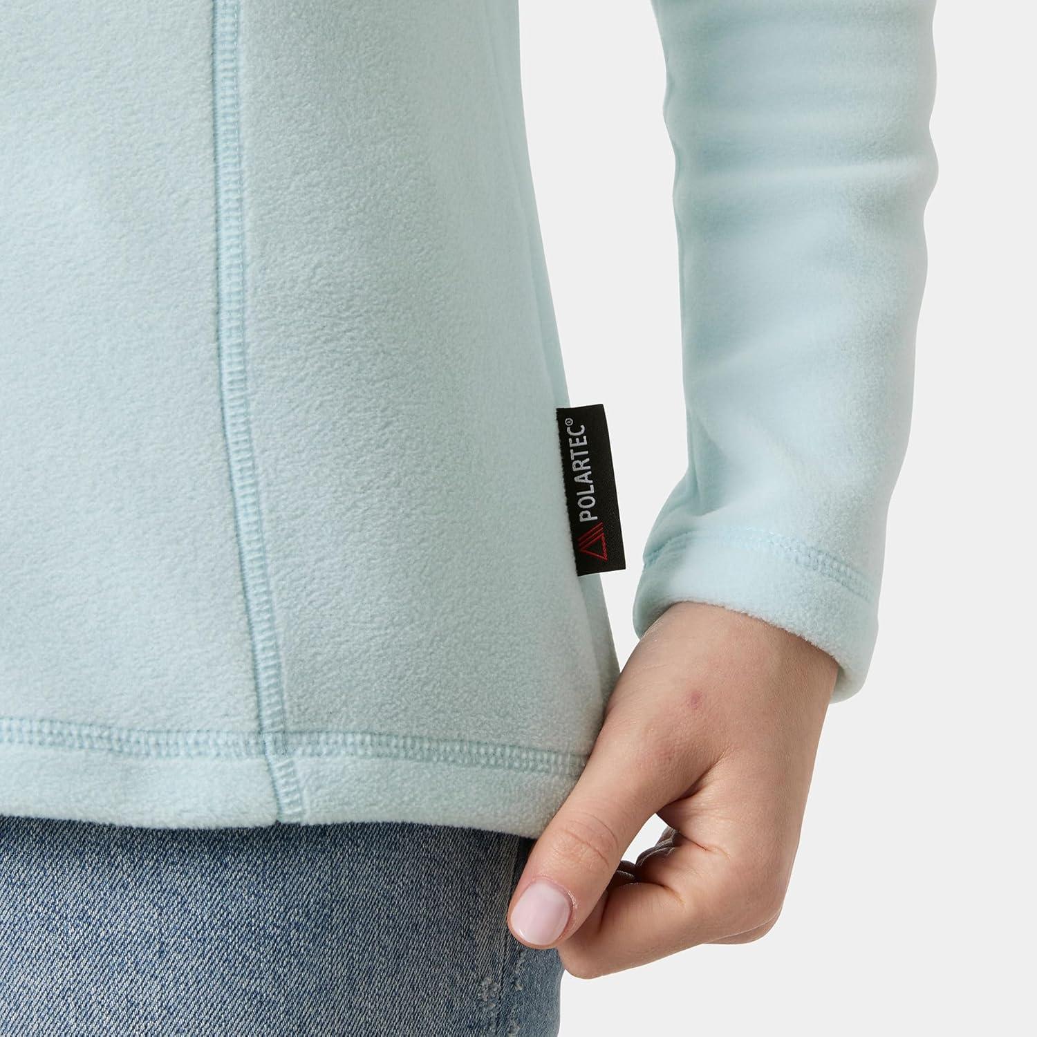 imageHellyHansen Womens Versalite 12 Zip Fleece Lightweight Breathable Soft Fabric For Outdoor Activities amp Layering537 Barely Blue