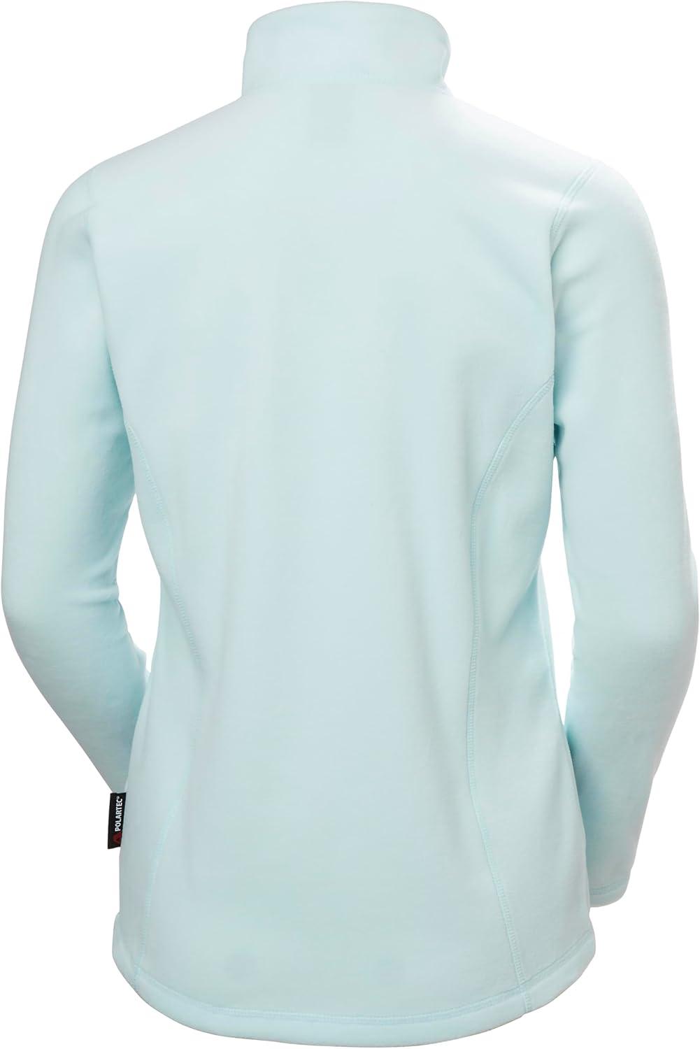 imageHellyHansen Womens Versalite 12 Zip Fleece Lightweight Breathable Soft Fabric For Outdoor Activities amp Layering537 Barely Blue