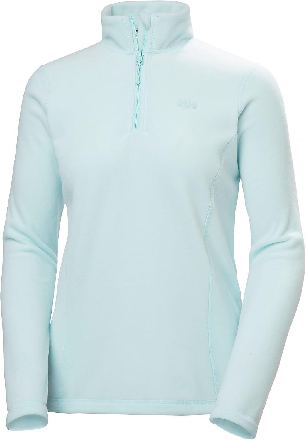 imageHellyHansen Womens Versalite 12 Zip Fleece Lightweight Breathable Soft Fabric For Outdoor Activities amp Layering537 Barely Blue