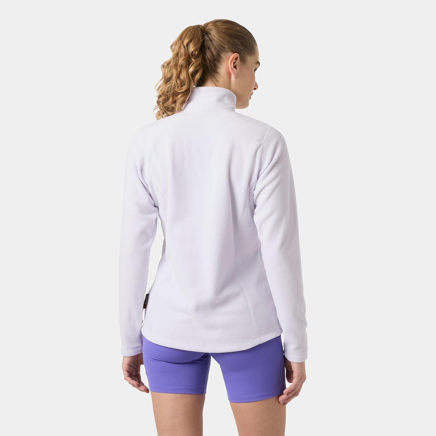 imageHellyHansen Womens Versalite 12 Zip Fleece Lightweight Breathable Soft Fabric For Outdoor Activities amp Layering687 Even Light Purple