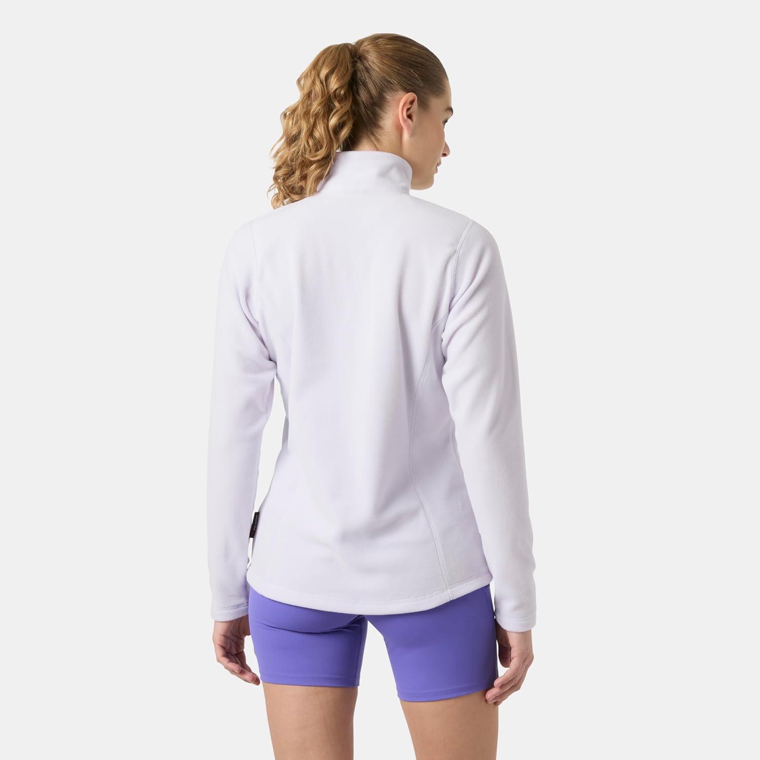 imageHellyHansen Womens Versalite 12 Zip Fleece Lightweight Breathable Soft Fabric For Outdoor Activities amp Layering687 Even Light Purple