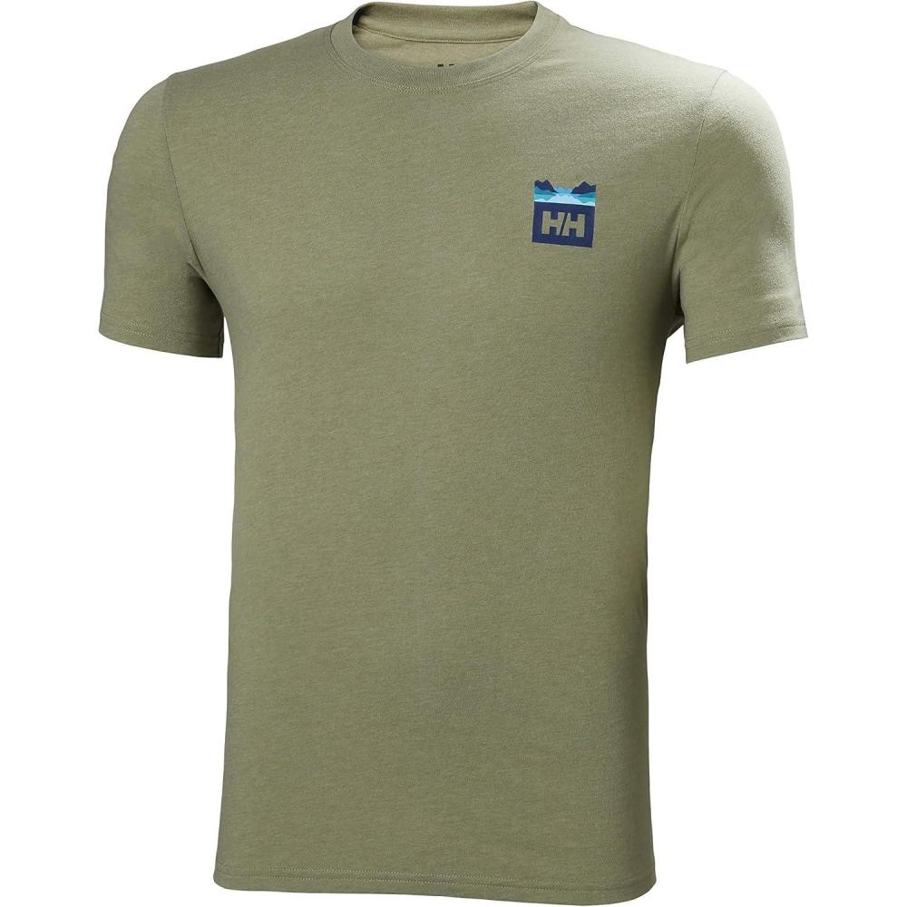 imageHellyHansen Mens Nord Graphic HH TShirt421 Lav Green Melange