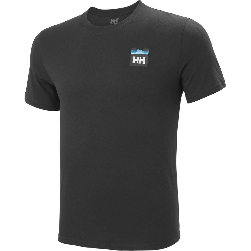 imageHellyHansen Mens Nord Graphic HH TShirt980 Ebony
