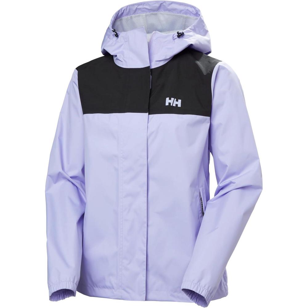 imageHellyHansen W Vancouver Rain Jacket Waterproof Breathable Womens Jacket Lightweight Outdoor Rain Jacket698 Bright Lavender
