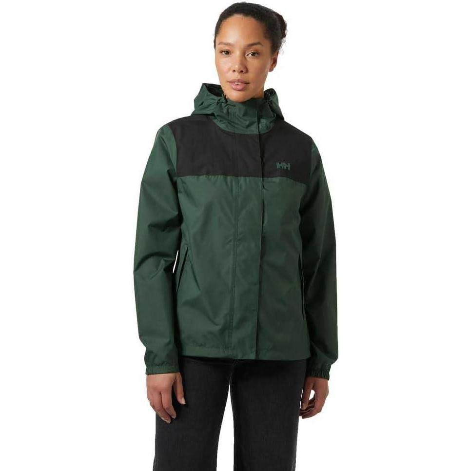 imageHellyHansen W Vancouver Rain Jacket Waterproof Breathable Womens Jacket Lightweight Outdoor Rain JacketGreen