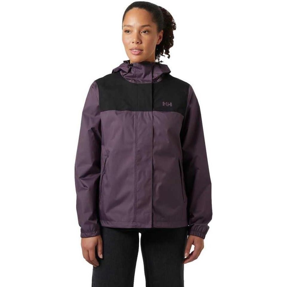 imageHellyHansen W Vancouver Rain Jacket  Waterproof Breathable Womens Jacket Lightweight Outdoor Rain JacketPurple