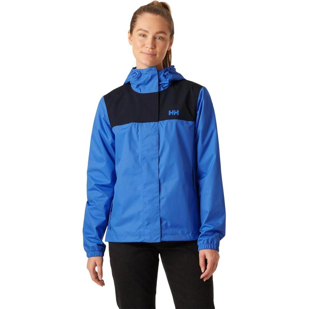 imageHellyHansen W Vancouver Rain Jacket  Waterproof Breathable Womens Jacket Lightweight Outdoor Rain JacketUltra Blue