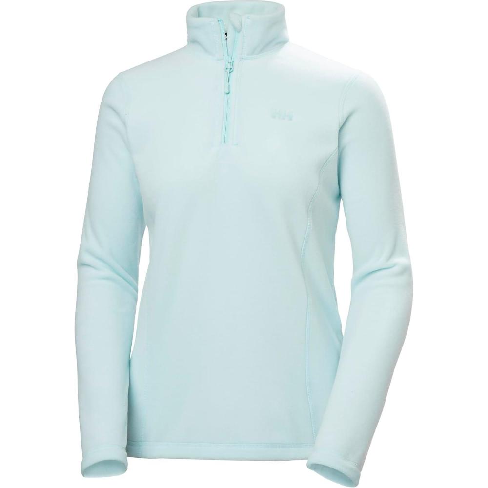 imageHellyHansen Womens Versalite 12 Zip Fleece  Lightweight Breathable Soft Fabric For Outdoor Activities amp Layering537 Barely Blue