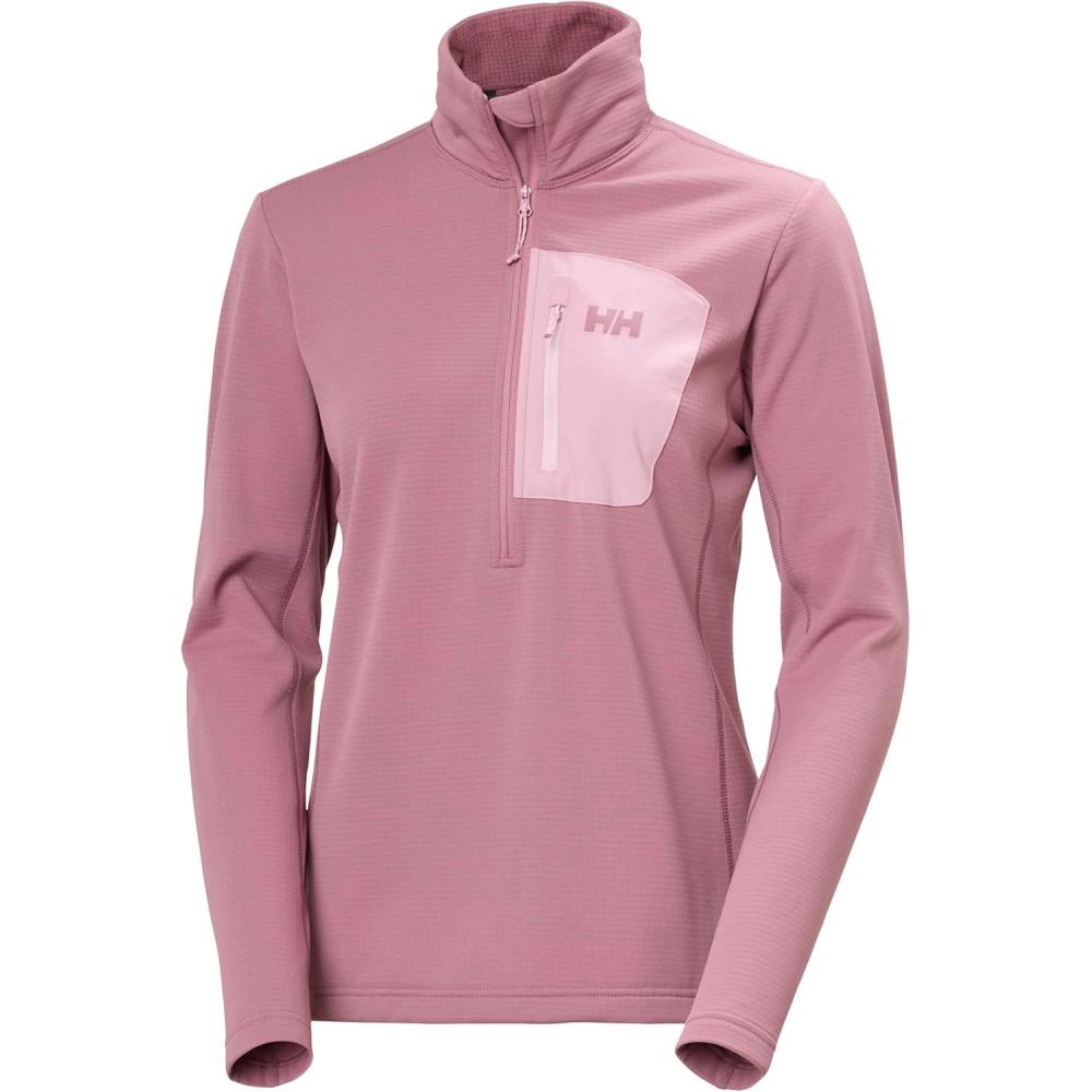 imageHellyHansen Womens Versalite 12 Zip Fleece Lightweight Breathable Soft Fabric For Outdoor Activities amp Layering664 Wildberry