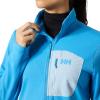 Helly-Hansen Women’s Versalite 1/2 Zip Fleece – Lightweight, Breathable, Soft Fabric For Outdoor Activities & Layering(645 Cyan)