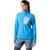 Helly-Hansen Women’s Versalite 1/2 Zip Fleece – Lightweight, Breathable, Soft Fabric For Outdoor Activities & Layering(645 Cyan)