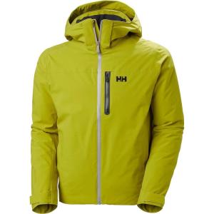 Helly-Hansen Swift 3L Shell Jacket – Mens Skiing-Jackets With Helmet Compatible Hood, Ventilation, Articulated Sleeves(452 Bright Moss)