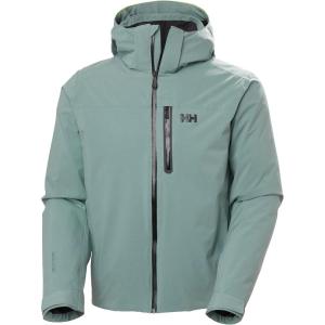 Helly-Hansen Swift 3L Shell Jacket – Mens Skiing-Jackets With Helmet Compatible Hood, Ventilation, Articulated Sleeves(489 Cactus)