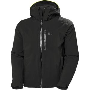 Helly-Hansen Swift 3L Shell Jacket – Mens Skiing-Jackets With Helmet Compatible Hood, Ventilation, Articulated Sleeves(Black)