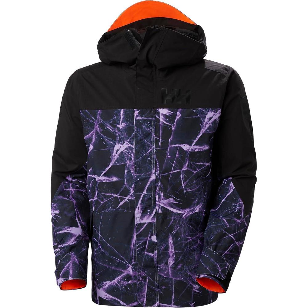 imageHellyHansen Mens ULLR Z Shell Jacket699 Heather Ice
