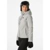 Helly Hansen Alphelia Lifaloft Ski Jacket – Waterproof Winter Jackets for Women – Insulated Warm Winter Coats(917 Mellow Grey)
