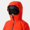 Helly-Hansen Nora Short Puffy Jacket For Women, Skiing-Jackets, Seam Sealed, Insulated Baffles, Brushed Lining Pockets(147 Cherry Tomato)