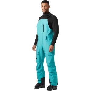 Helly-Hansen Sogn Bib Cargo Ski Pants – Men’s Waterproof Insulated Skiing-Pants, Adjustable Fit, Breathable Fabric(466 Signal Green Denim)