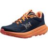 Helly-Hansen Skyhawk Trail Running Shoes for Women – Lightweight, Cushioned, High Energy Return, Protective Toe & Heel Caps(689 Evening Blue/Melon)