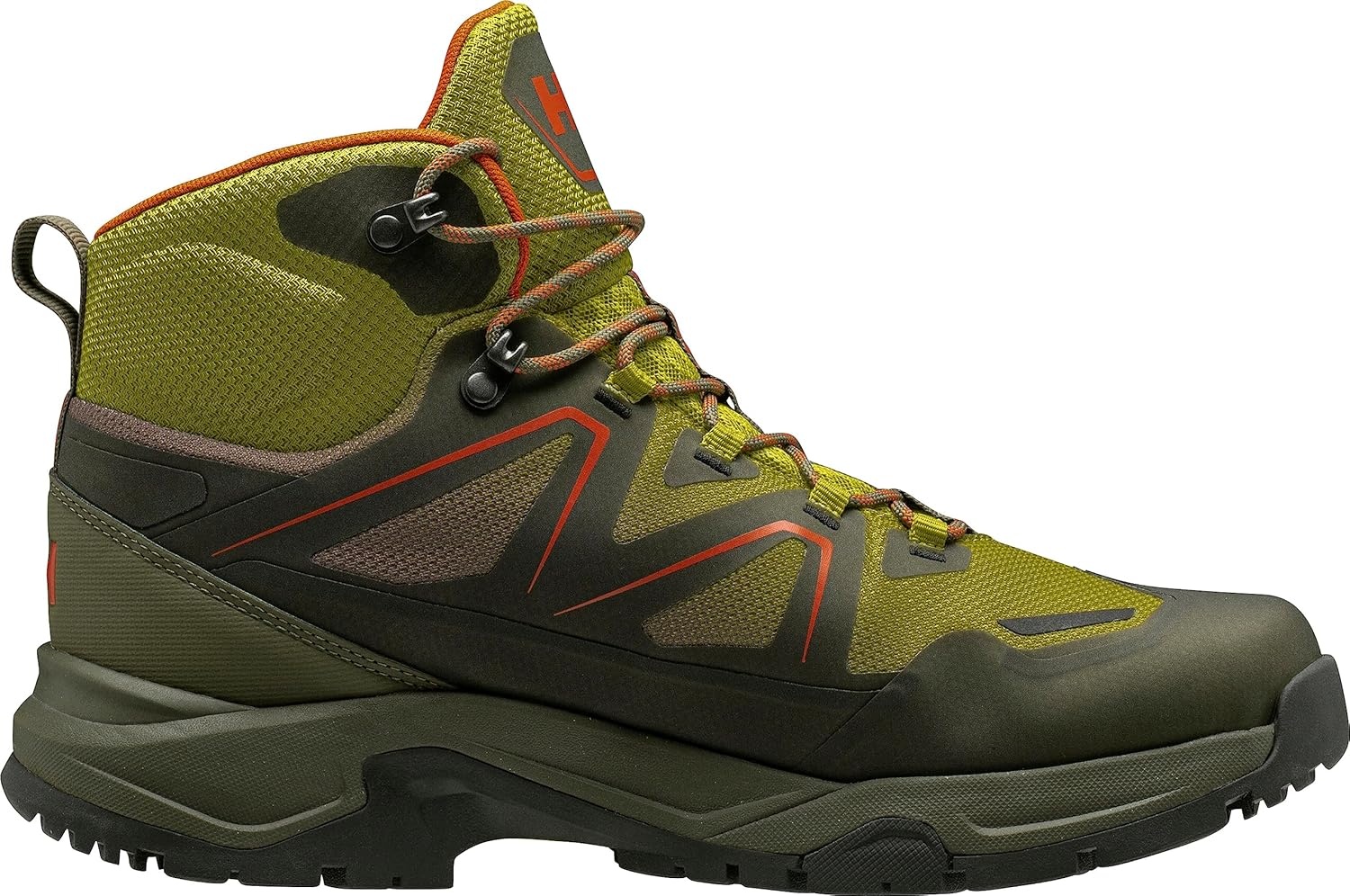 image:imageHelly Hansen Mens Cascade Mid Helly Tech Waterproof Breathable Lightweight Hiking Boots452 Neon MossUtility Green