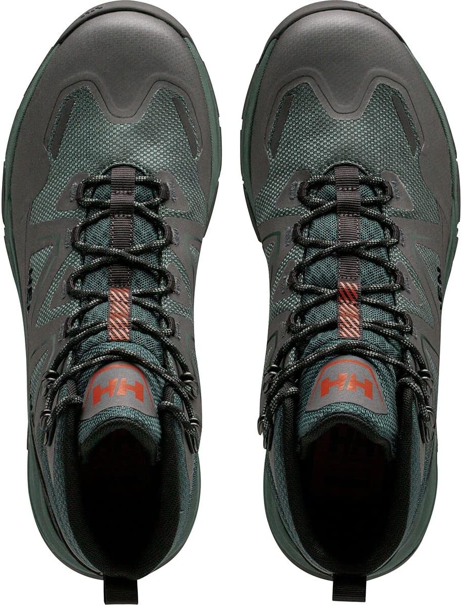 image:imageHelly Hansen Mens Cascade Mid Helly Tech Waterproof Breathable Lightweight Hiking Boots495 Darkest SpruceBlack