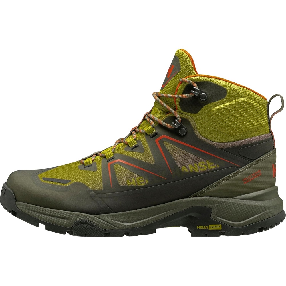 image:imageHelly Hansen Mens Cascade Mid Helly Tech Waterproof Breathable Lightweight Hiking Boots452 Neon MossUtility Green