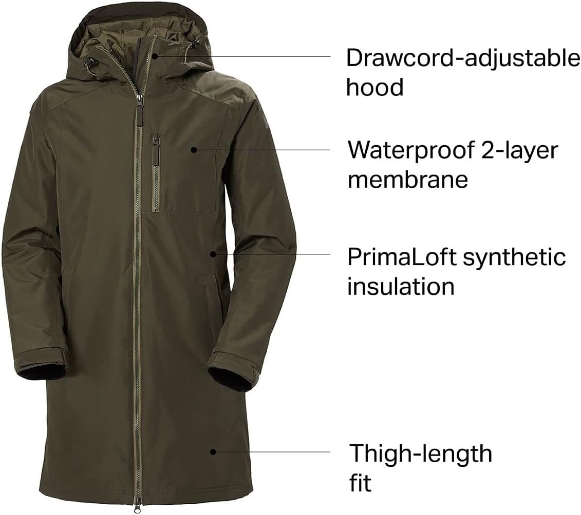 image:imageHelly Hansen Long Belfast JacketUtility Green