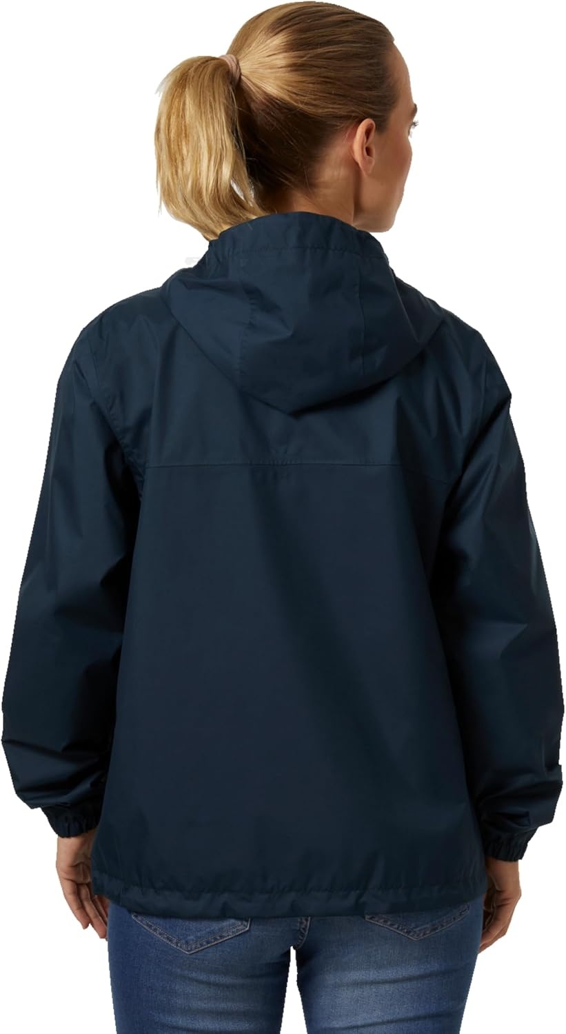 image:imageHellyHansen W Vancouver Rain Jacket Waterproof Breathable Womens Jacket Lightweight Outdoor Rain JacketNavy